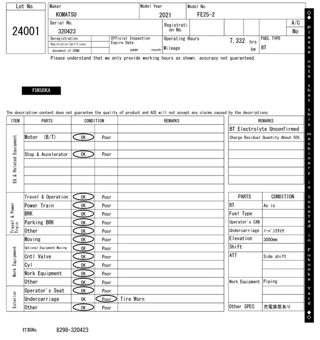 Xe nâng điện No.24001 - 7